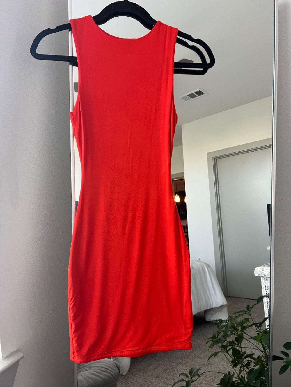 Naked Wardrobe Sleeveless Bodycon Dress in Poppy: XS - Picture 3 of 5